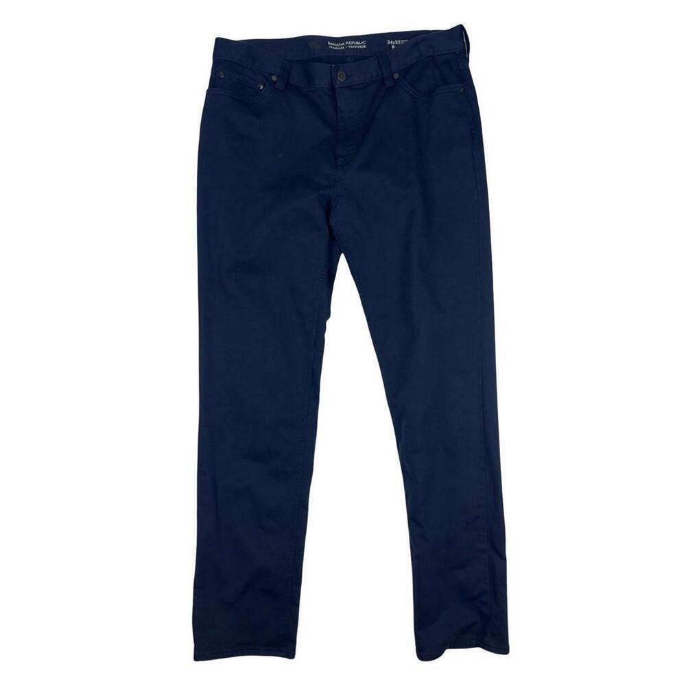 Banana Republic Slim Traveler Pants Chinos Blue Size 34 W | 32 L